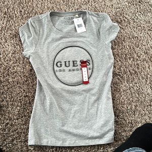Gray guess t shirt new with tags